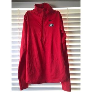 NIKE UGA half zipper pullover, women’s medium